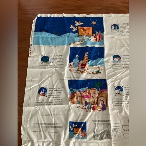 Cranston print fabrics Follow the Star book project 43” x 35” - Picture 3 of 10